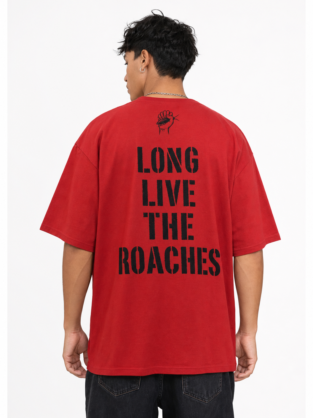 The Fist – Cockroach Janta Party Oversized T-Shirt