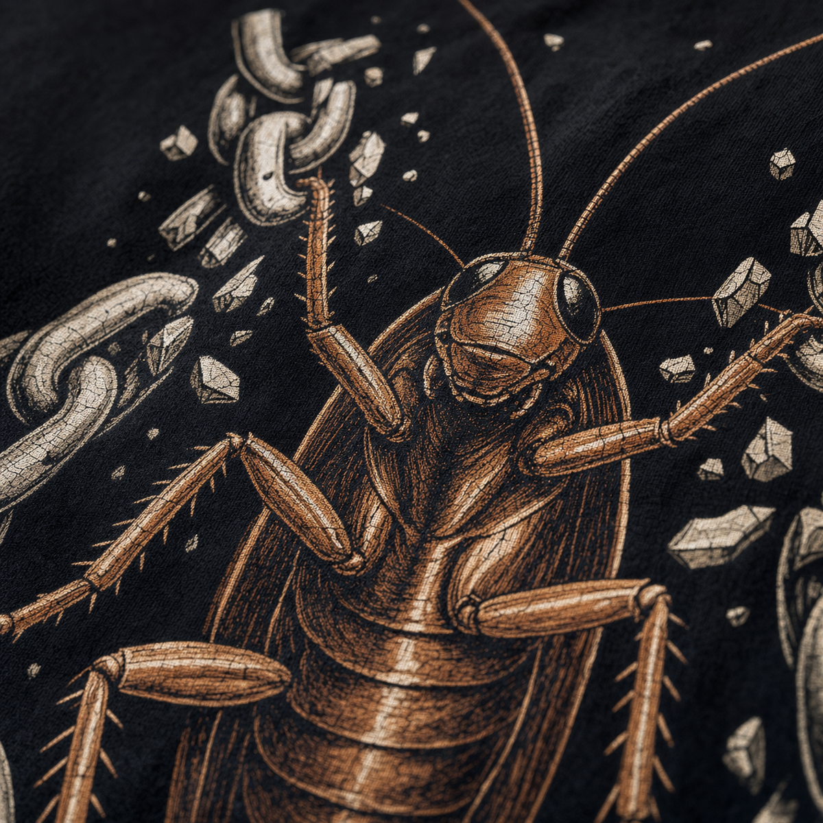 Break the Chains – Cockroach Janta Party Oversized T-Shirt