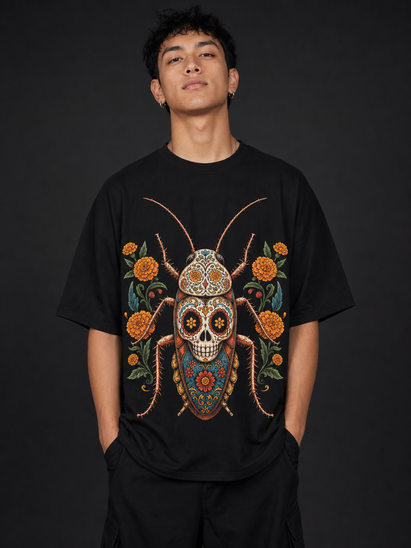 Día de la Cucaracha – Cockroach Janta Party Oversized T-Shirt