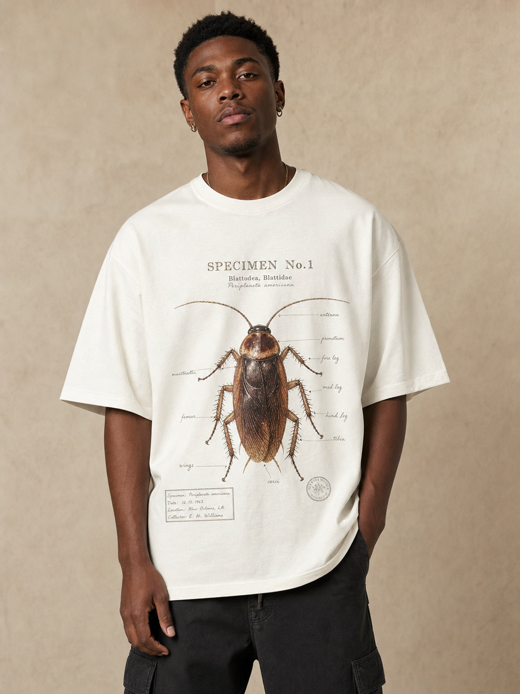 Specimen No.1 – Cockroach Janta Party Oversized T-Shirt