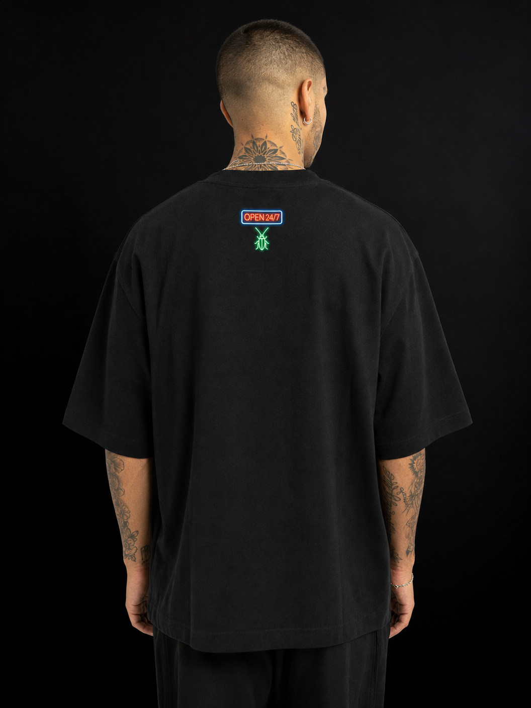 Neon Roach – Cockroach Janta Party Oversized T-Shirt