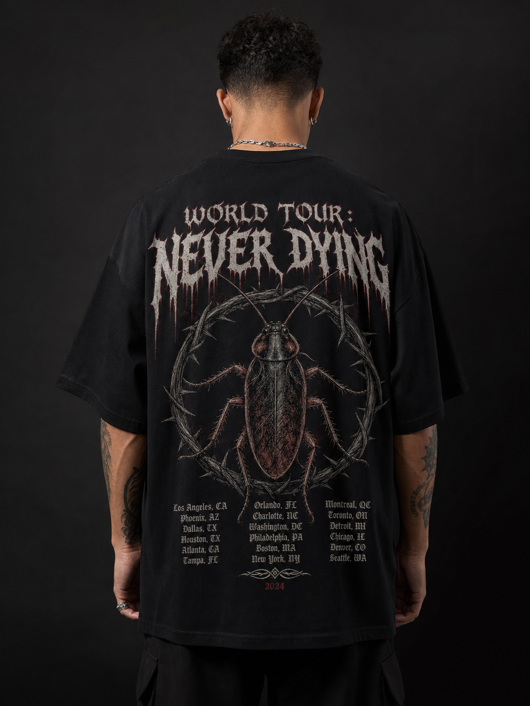 Roachcore – Cockroach Janta Party Oversized T-Shirt