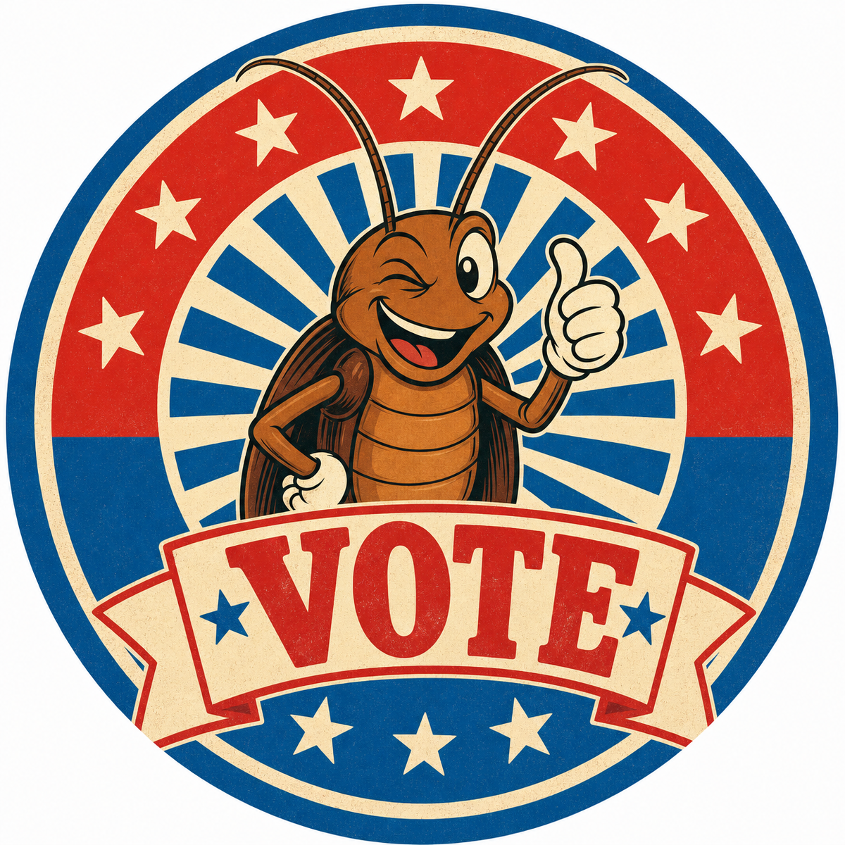 Vote Roach – Cockroach Janta Party Oversized T-Shirt