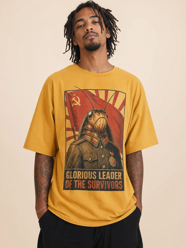 Glorious Leader – Cockroach Janta Party Oversized T-Shirt