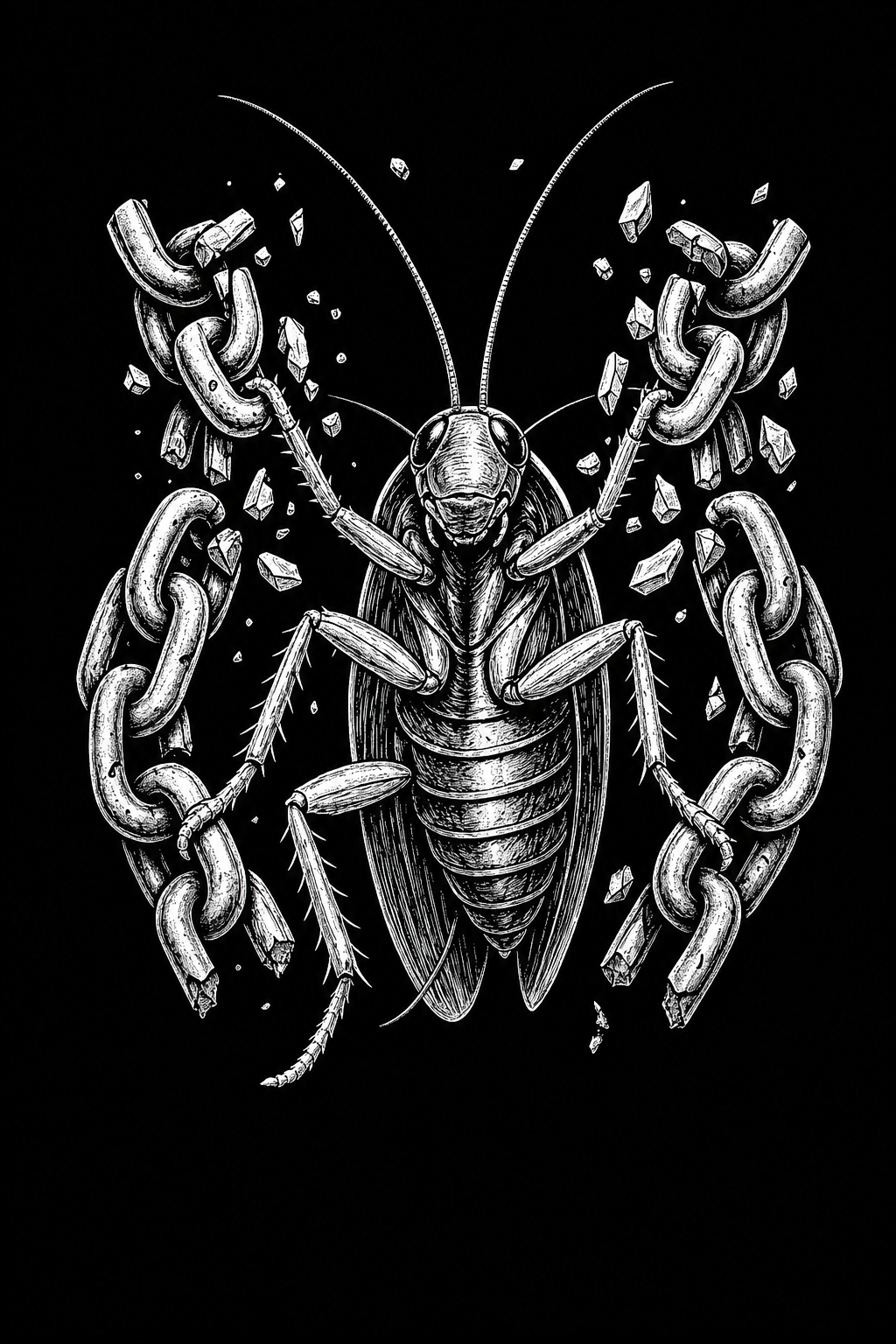 Break the Chains – Cockroach Janta Party Oversized T-Shirt