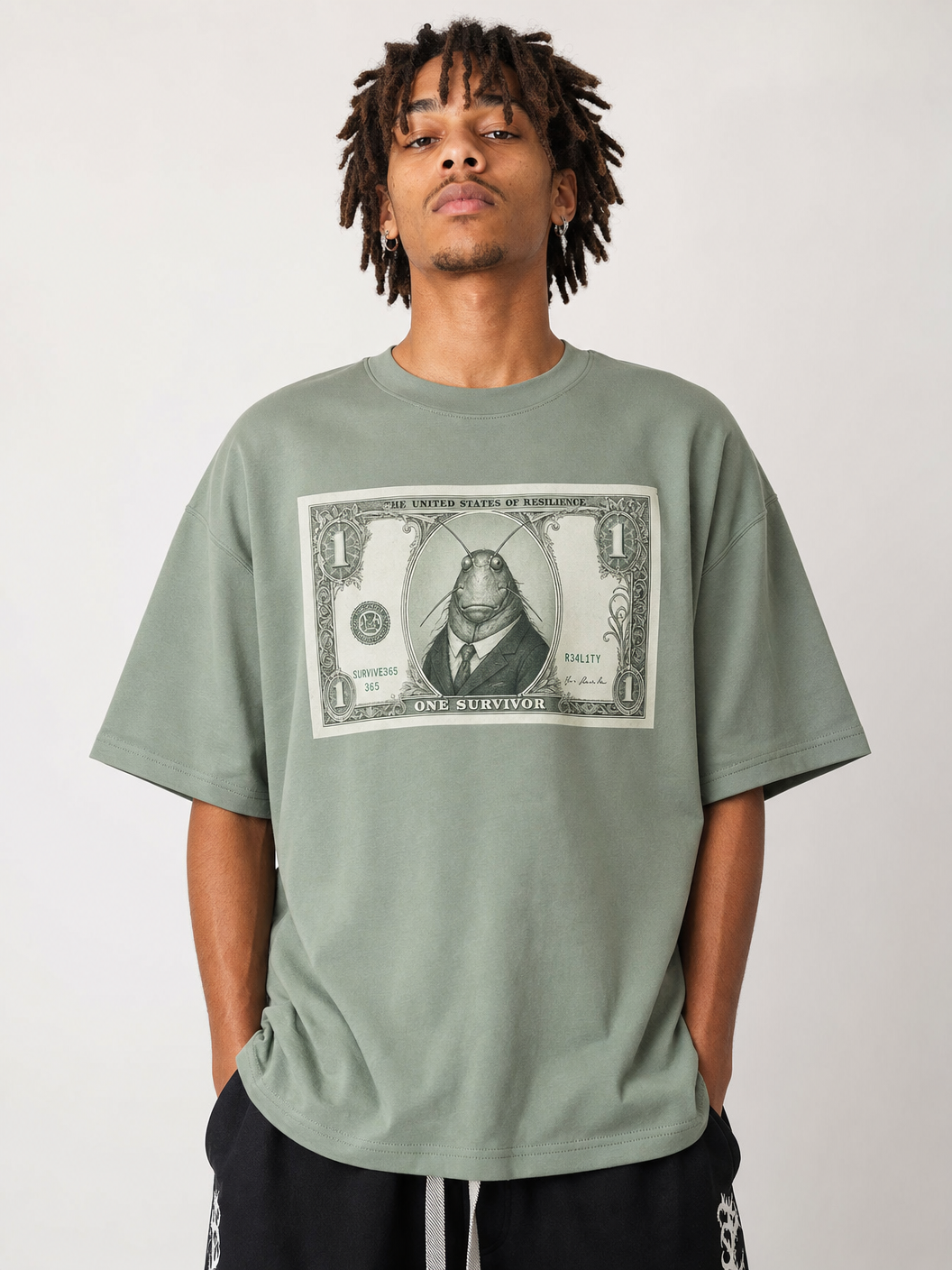 Roach Rupee – Cockroach Janta Party Oversized T-Shirt