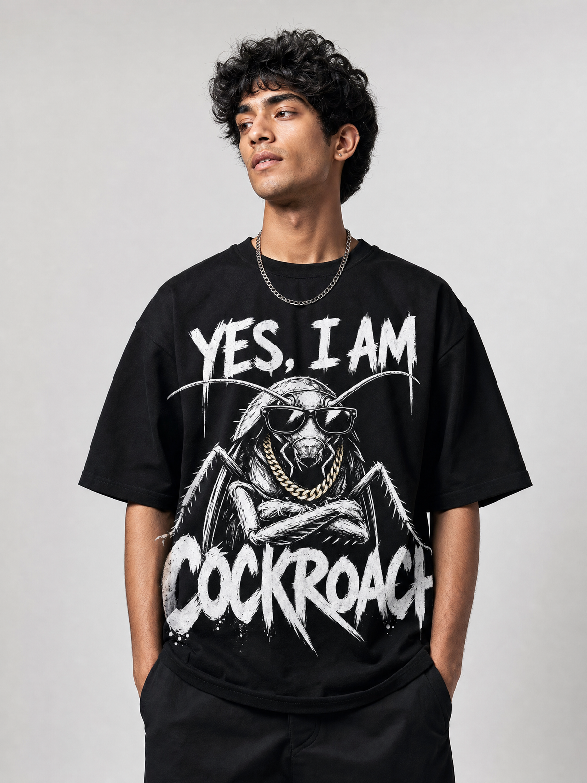 Proudly Cockroach – Cockroach Janta Party Oversized T-Shirt